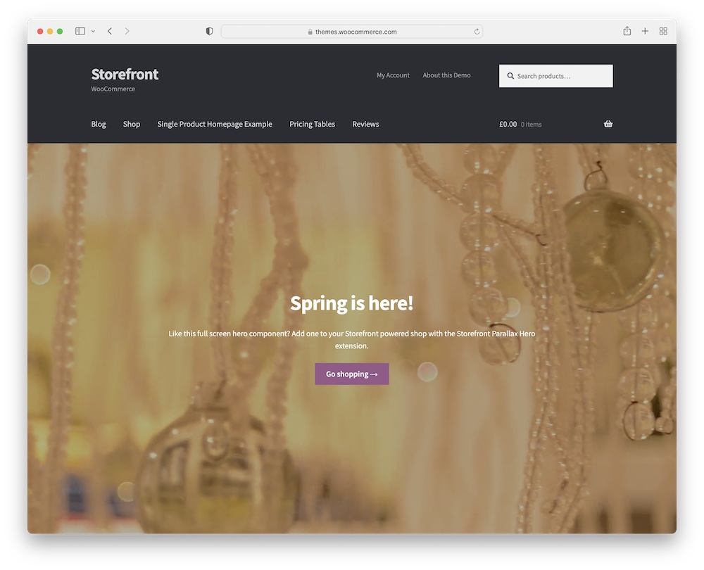 storefront free wordpress theme