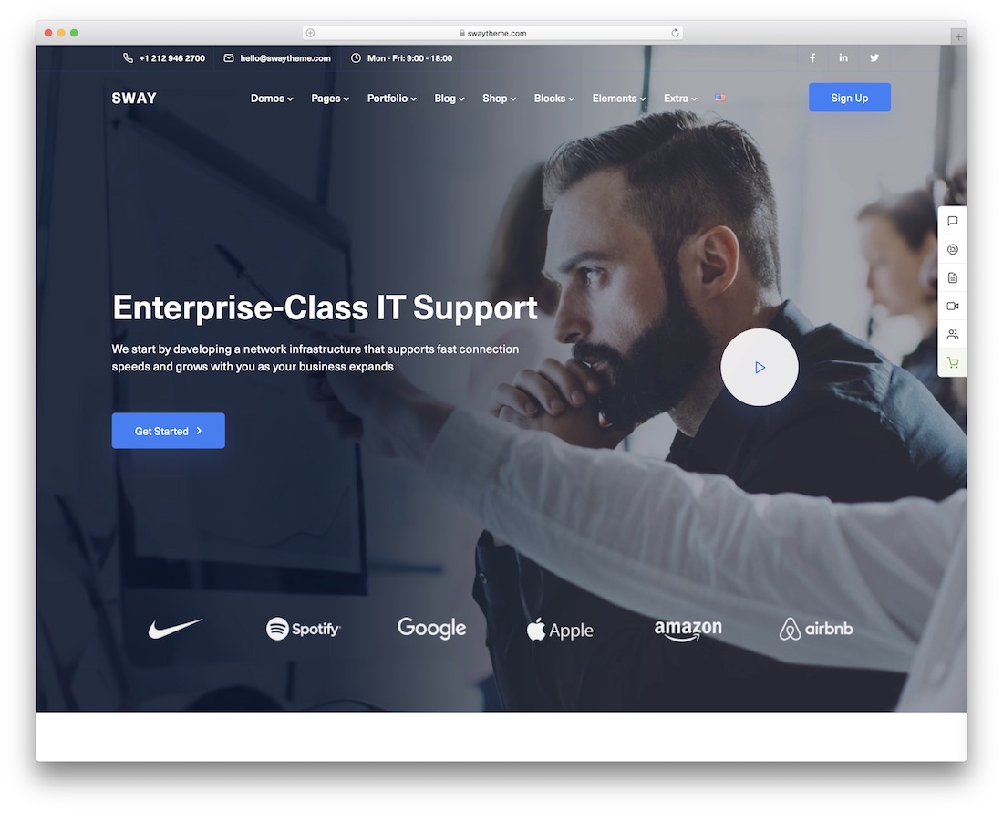 sway it company wordpress theme