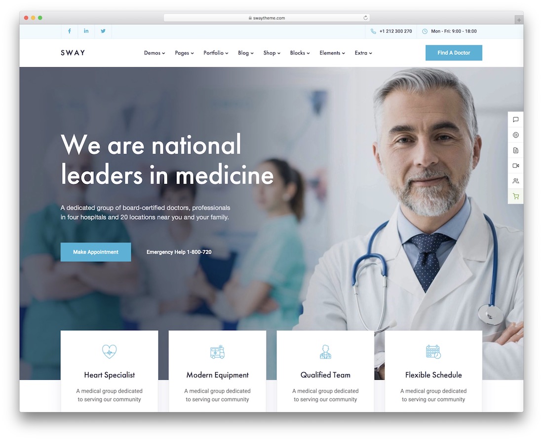 sway medical wordpress theme