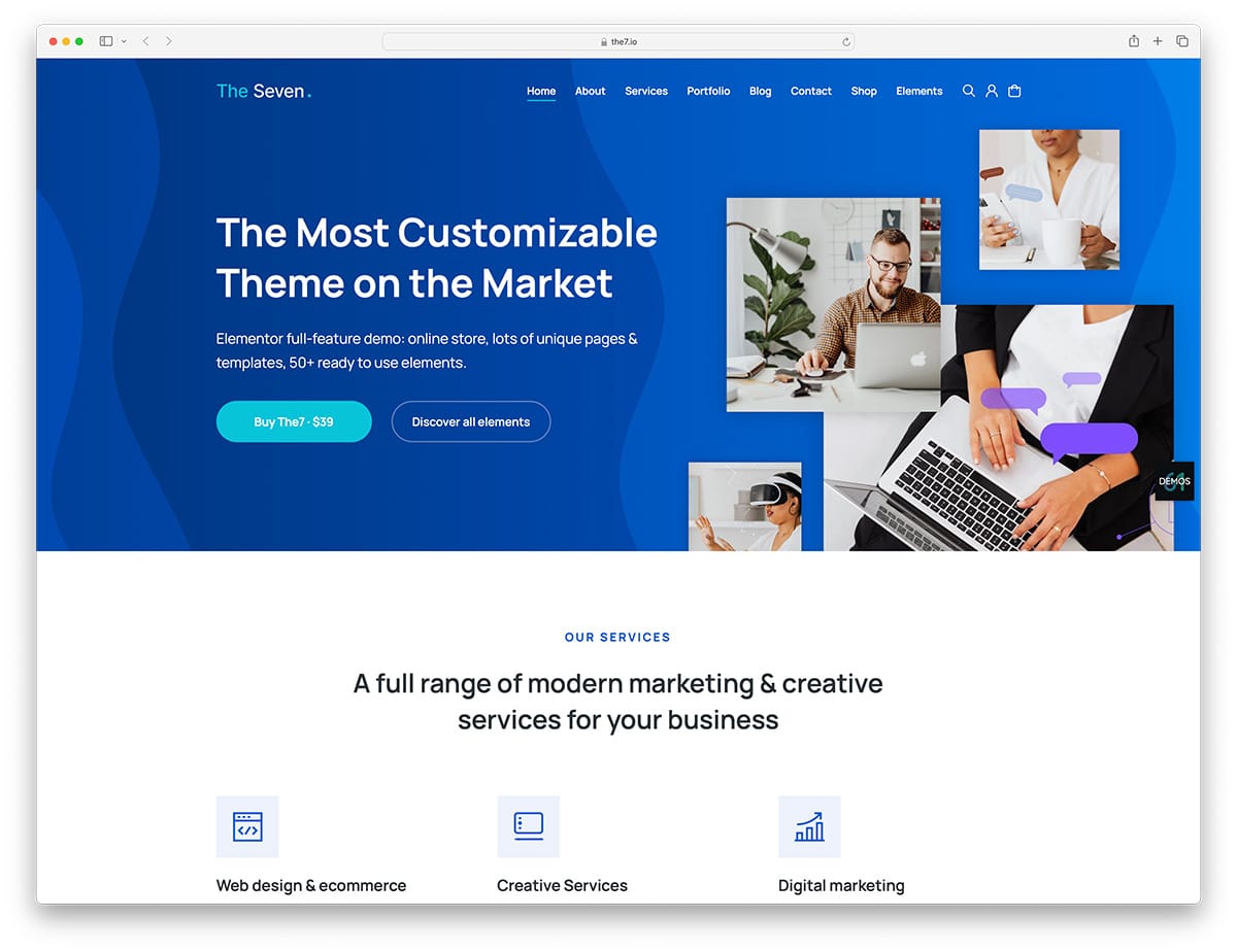 The7 - most customizable WordPress theme