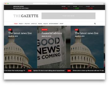 TheGazette Free Template