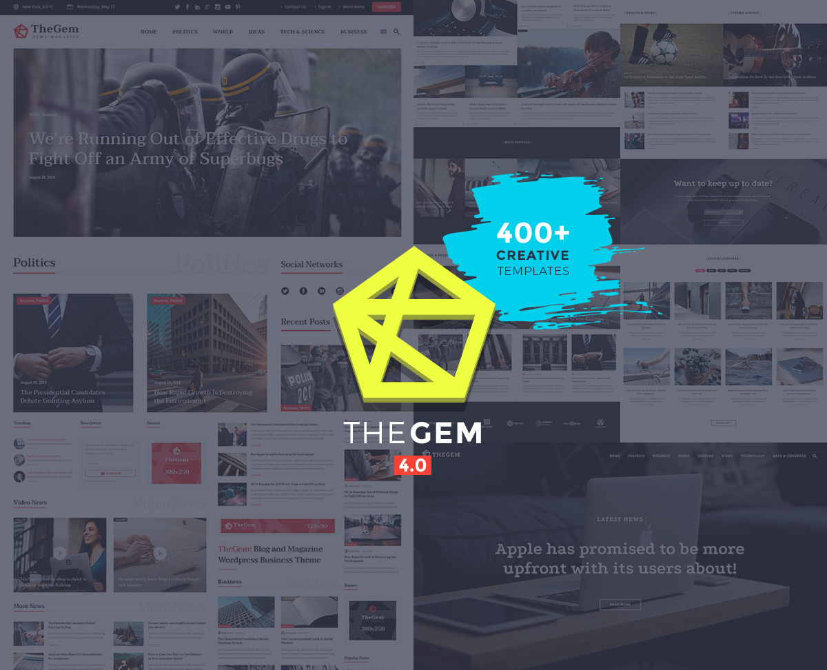 TheGem - fast news WordPress theme