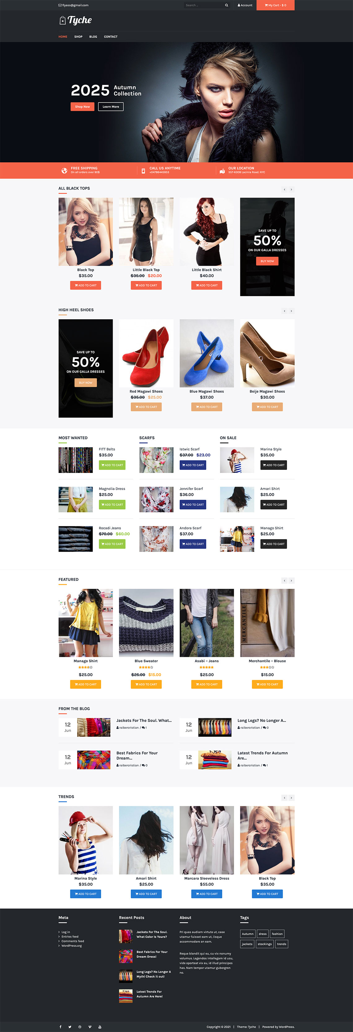 free ecommerce wordpress theme