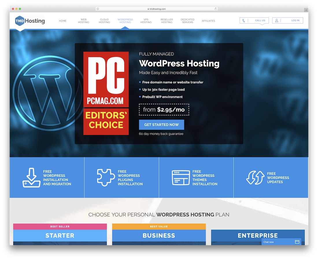 tmdhosting for wordpress