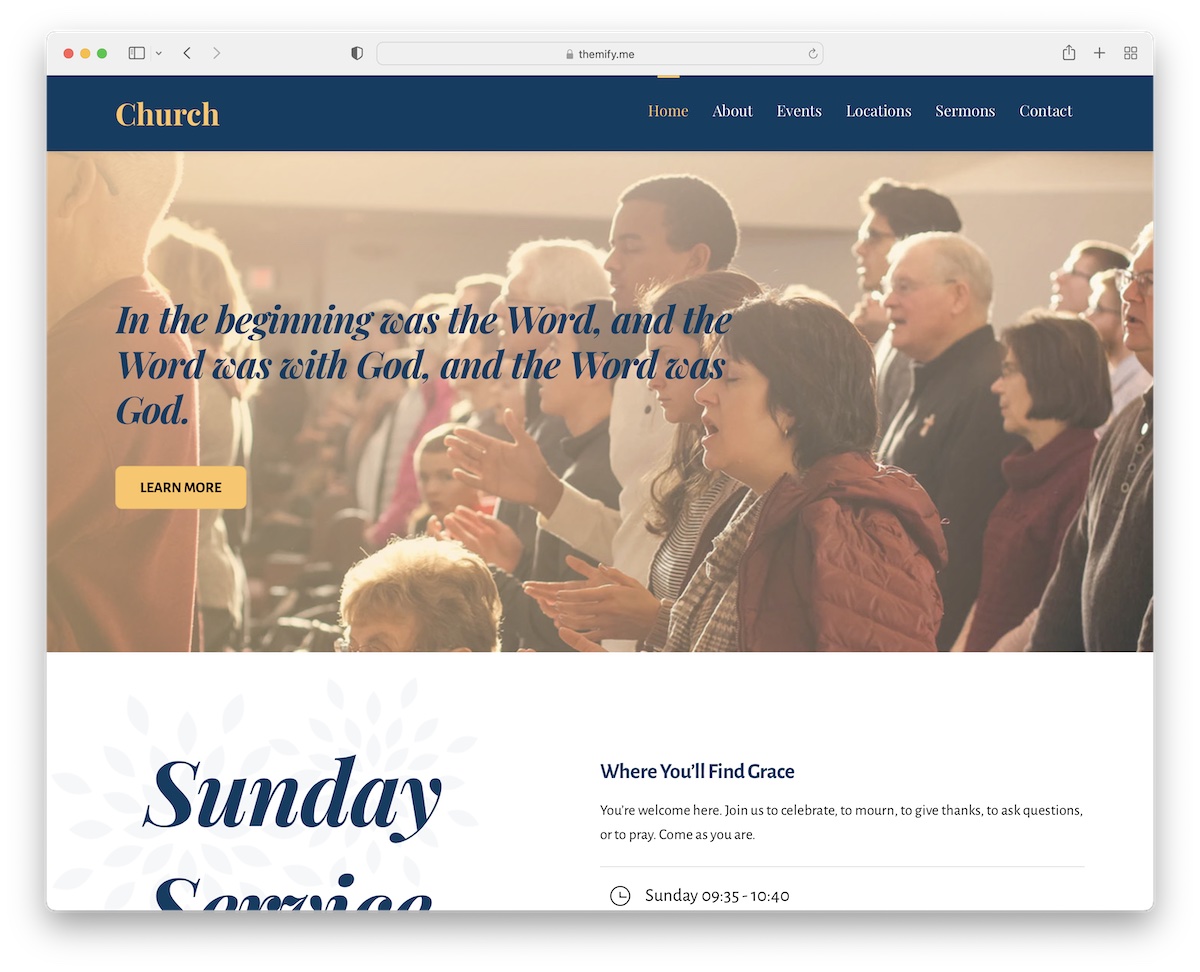 ultra church wordpress theme