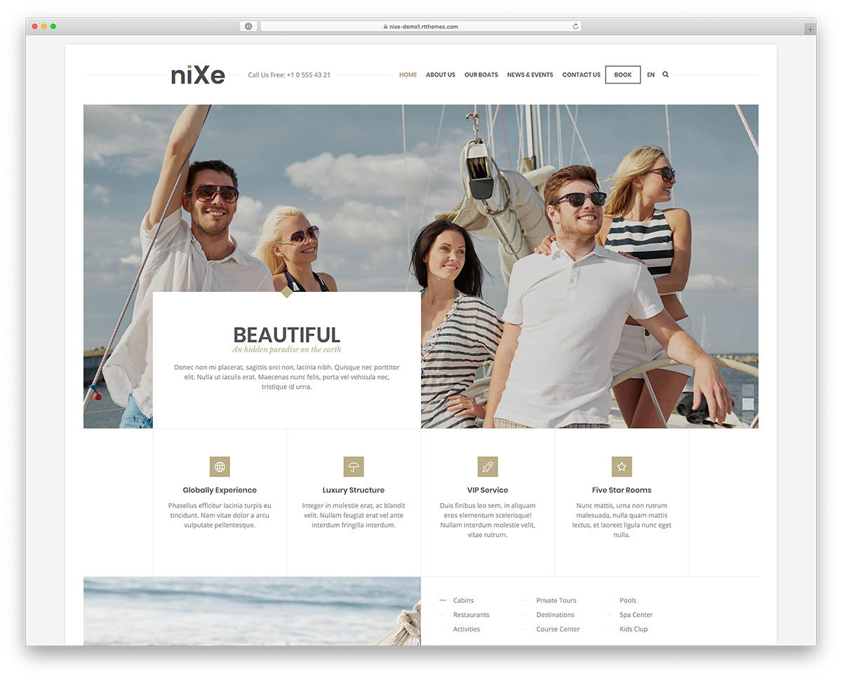 vacation wordpress theme