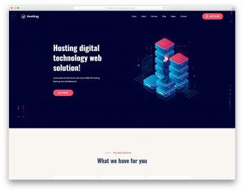 WebHostingService Free Template