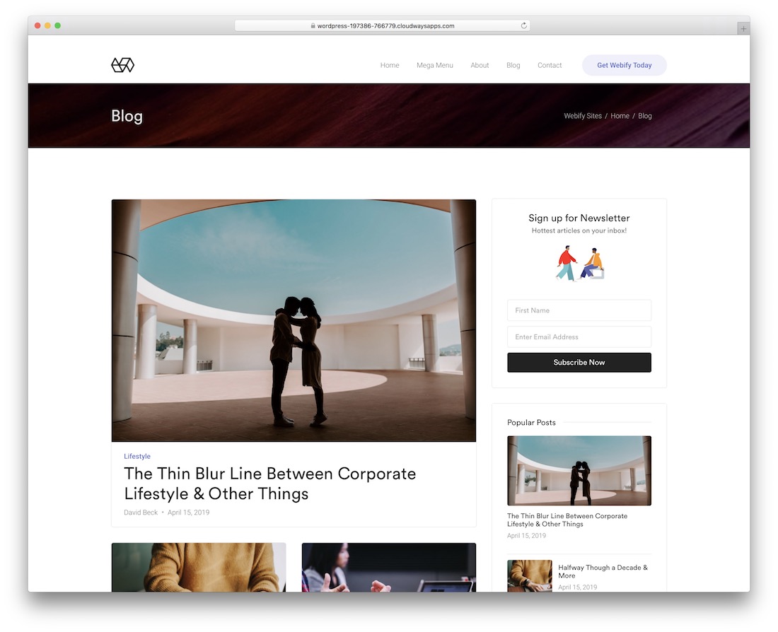 webify affiliate wordpress theme