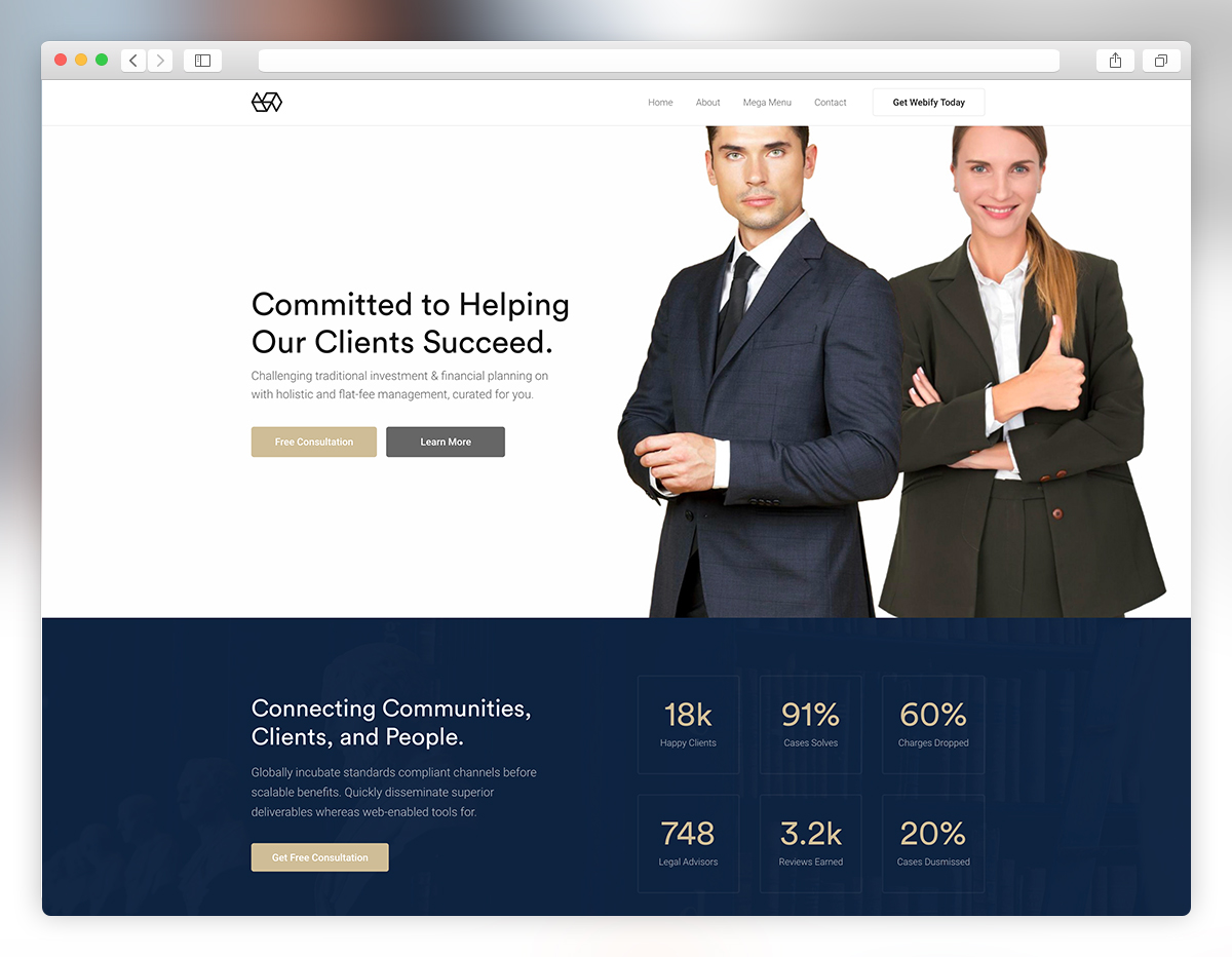 webify lawyer wordpress theme