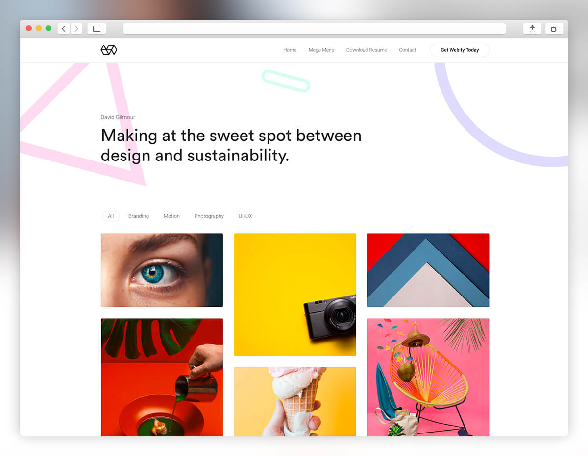 Portfolio WordPress theme