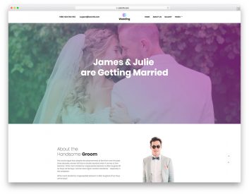 Wedding Free Website Template