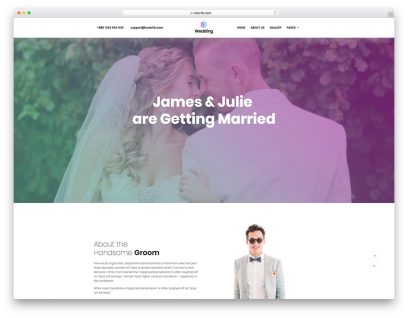 Wedding Free Website Template