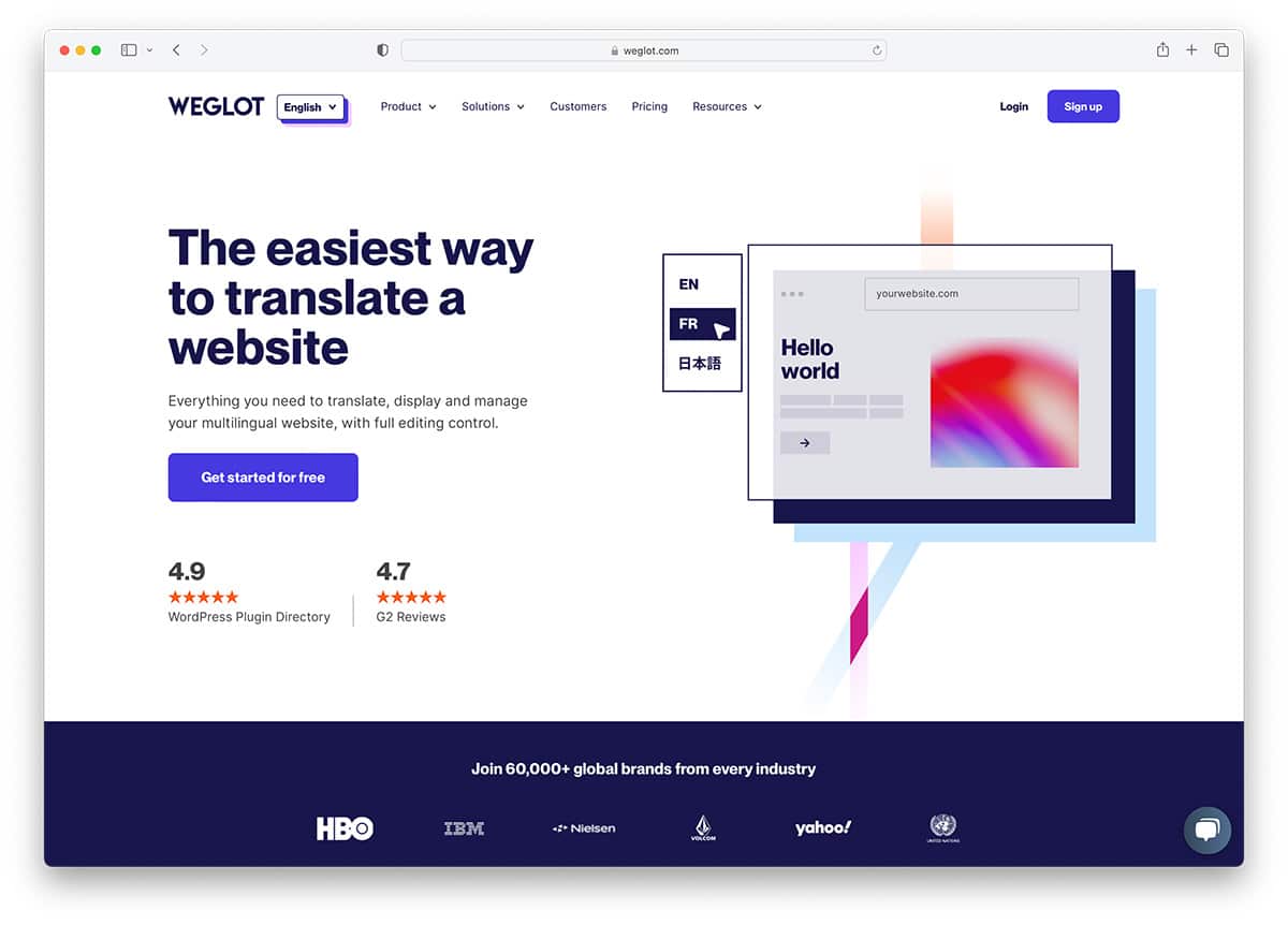 Weglot - easiest website translation