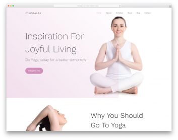 Yogalax Free Template