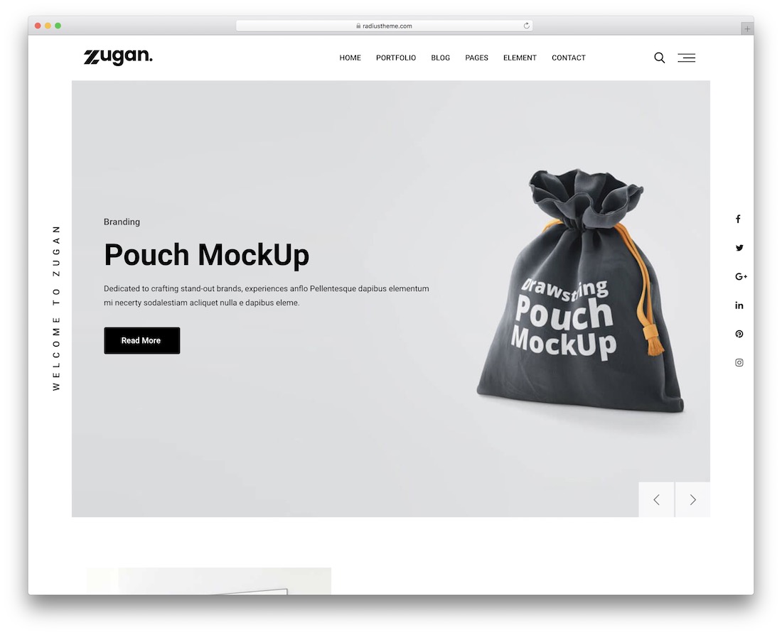 zugan simple wordpress theme