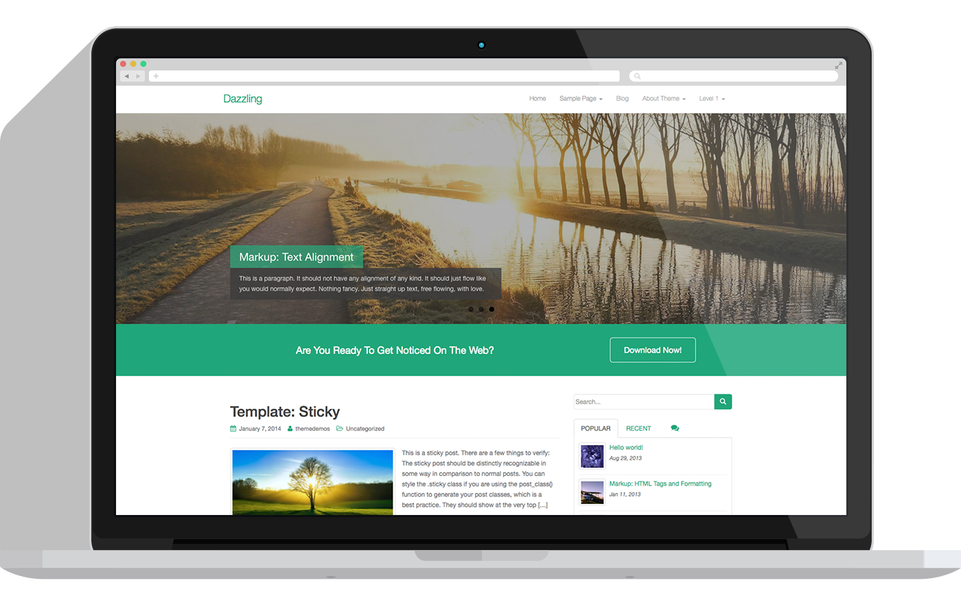 Free WordPress Business Theme