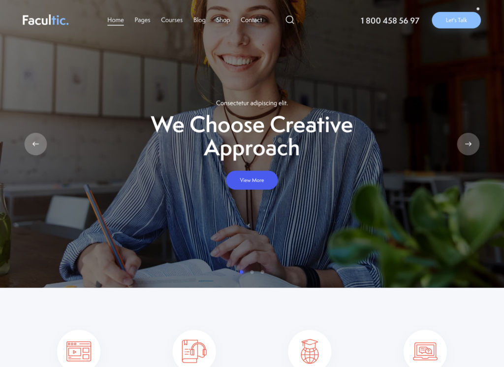 Facultic - Online Education Courses WordPress Theme