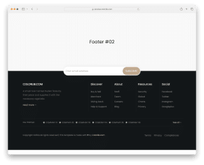 Html Footer Templates