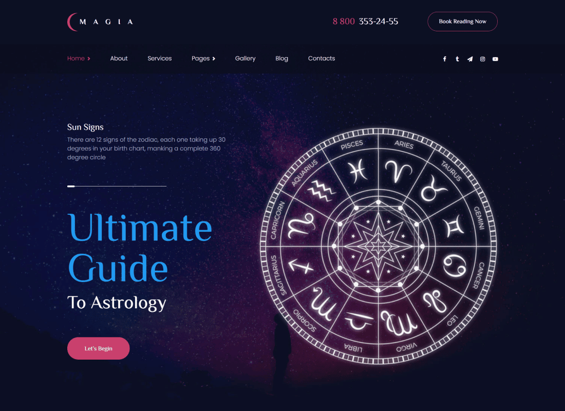 Magia | Astrologist WordPress Theme
