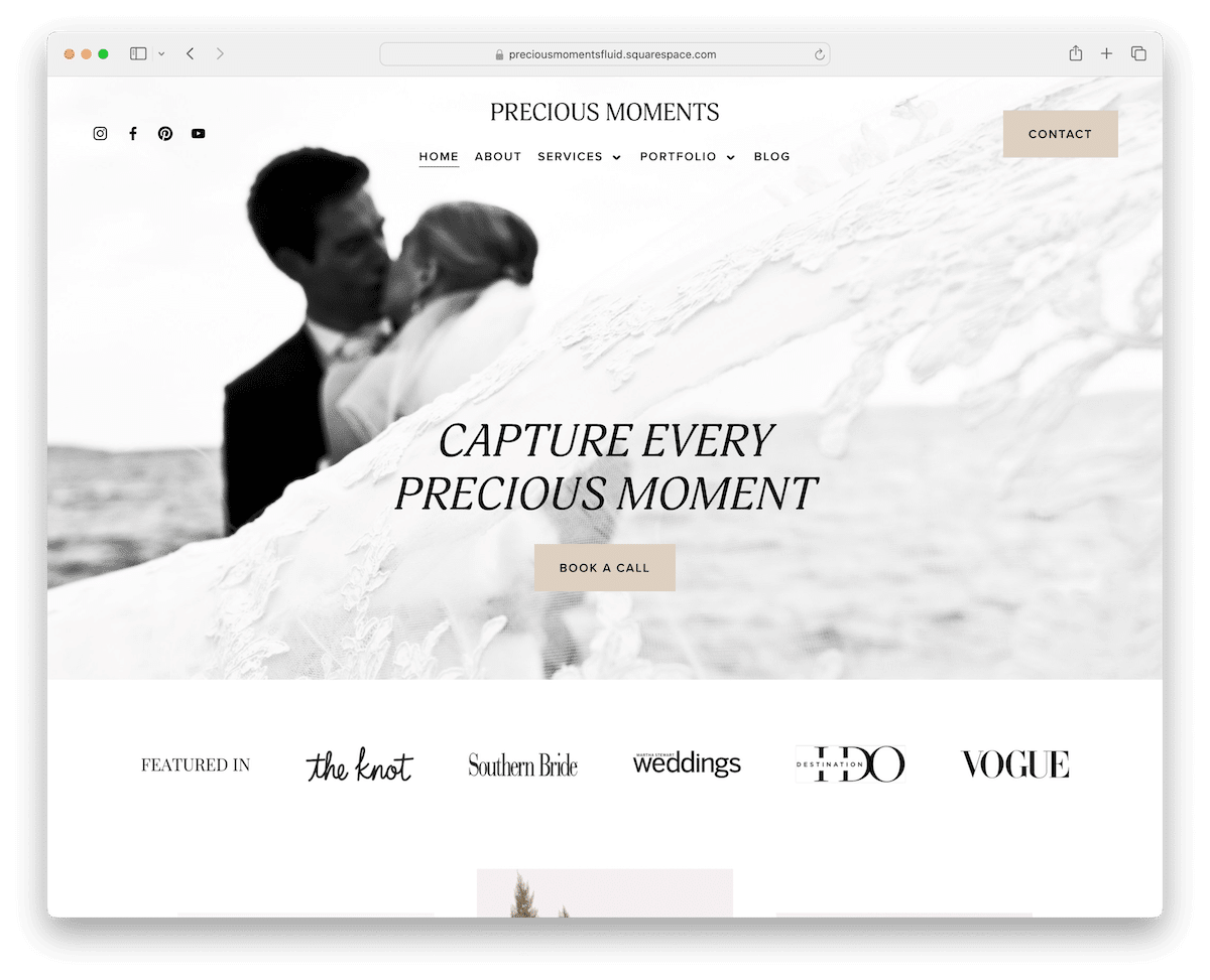 precious moments squarespace wedding template