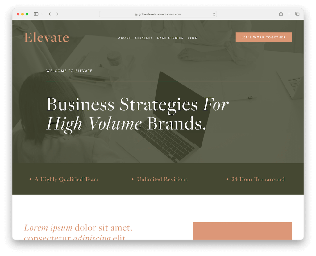 squarespace corporate templates