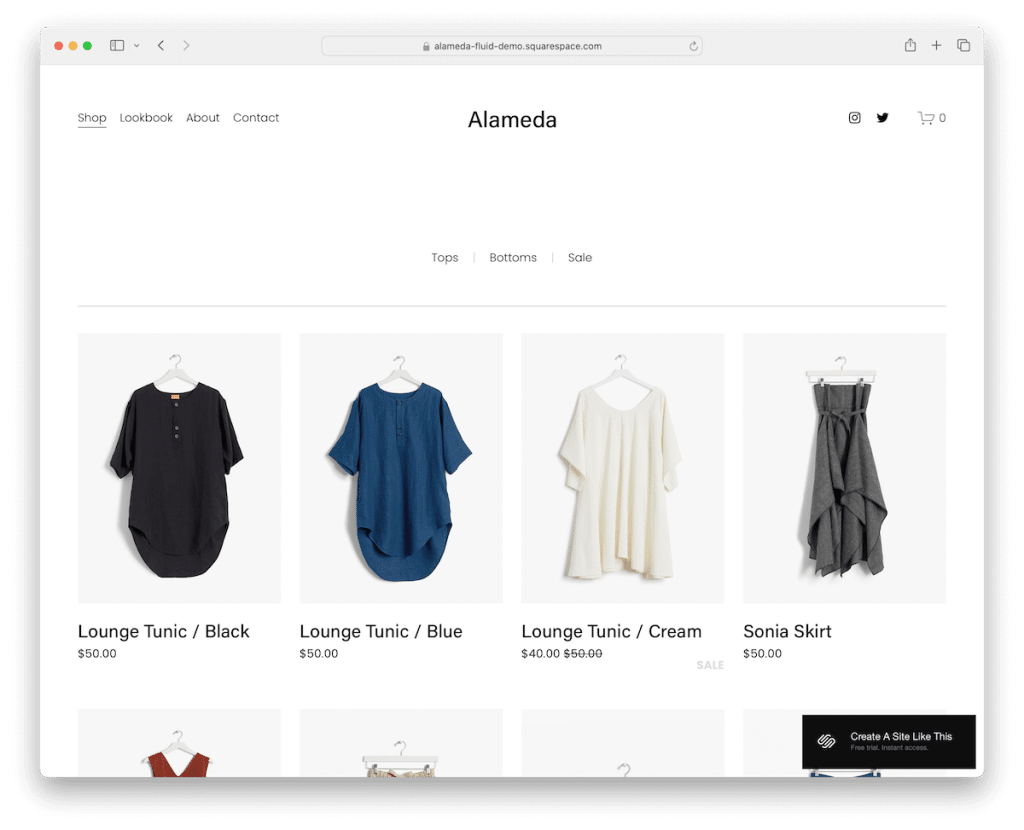 squarespace fashion templates