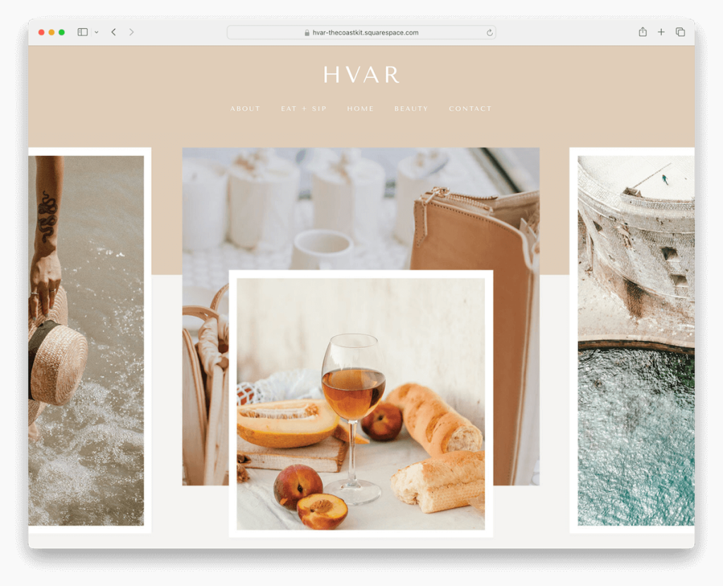 squarespace food and drink templates