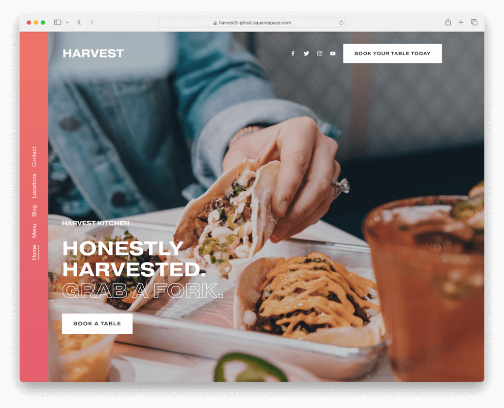 squarespace restaurant templates